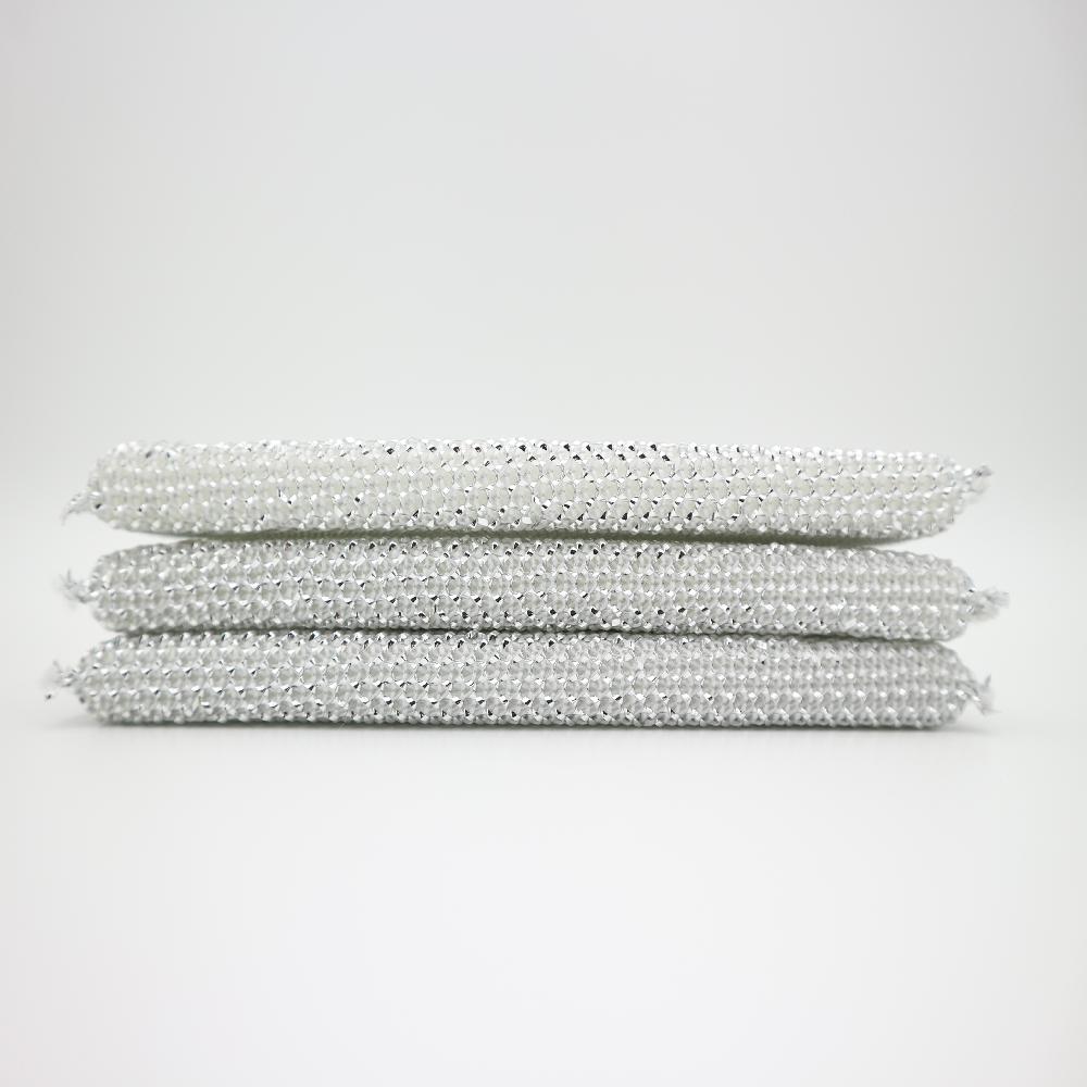 Jumbo Lurex Silver Sponge