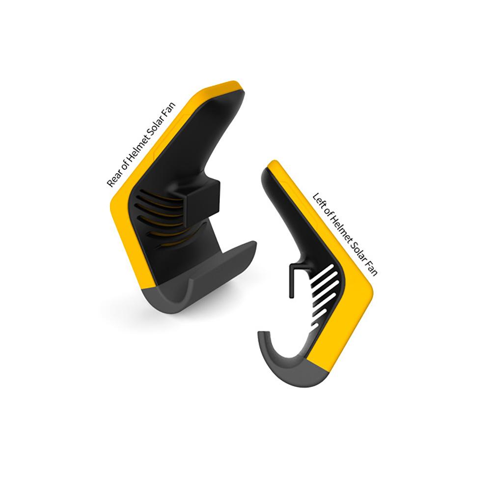 Helmet solar fan