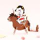 detail image1 Hello DunDun Standing card
