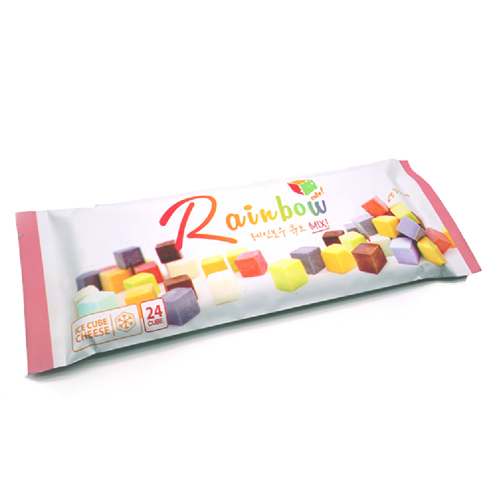 Rainbow cube cheese