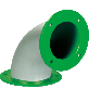detail image1 [Hook-Up] Pipe and Fitting Parts CPT, ETFE Type Flange, Welding, Damper, Reducer, screw conveyor, Vi