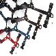 full image Retro leather black harness(Red)