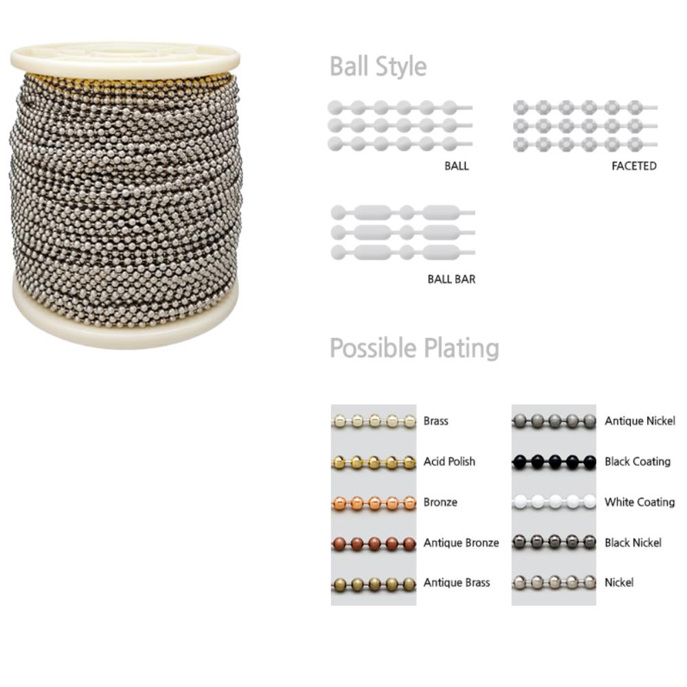 ball chain for hardware