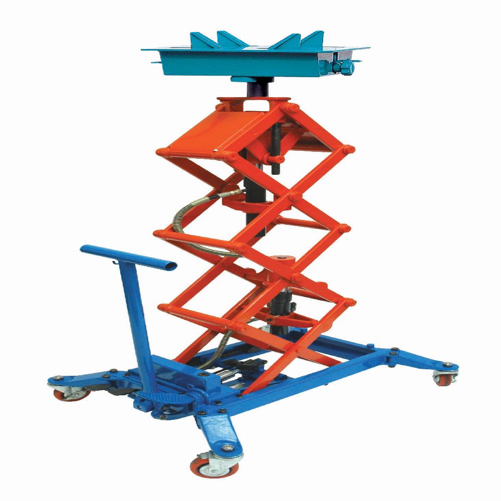Transmission Jack with interchangeable Engine cross member head