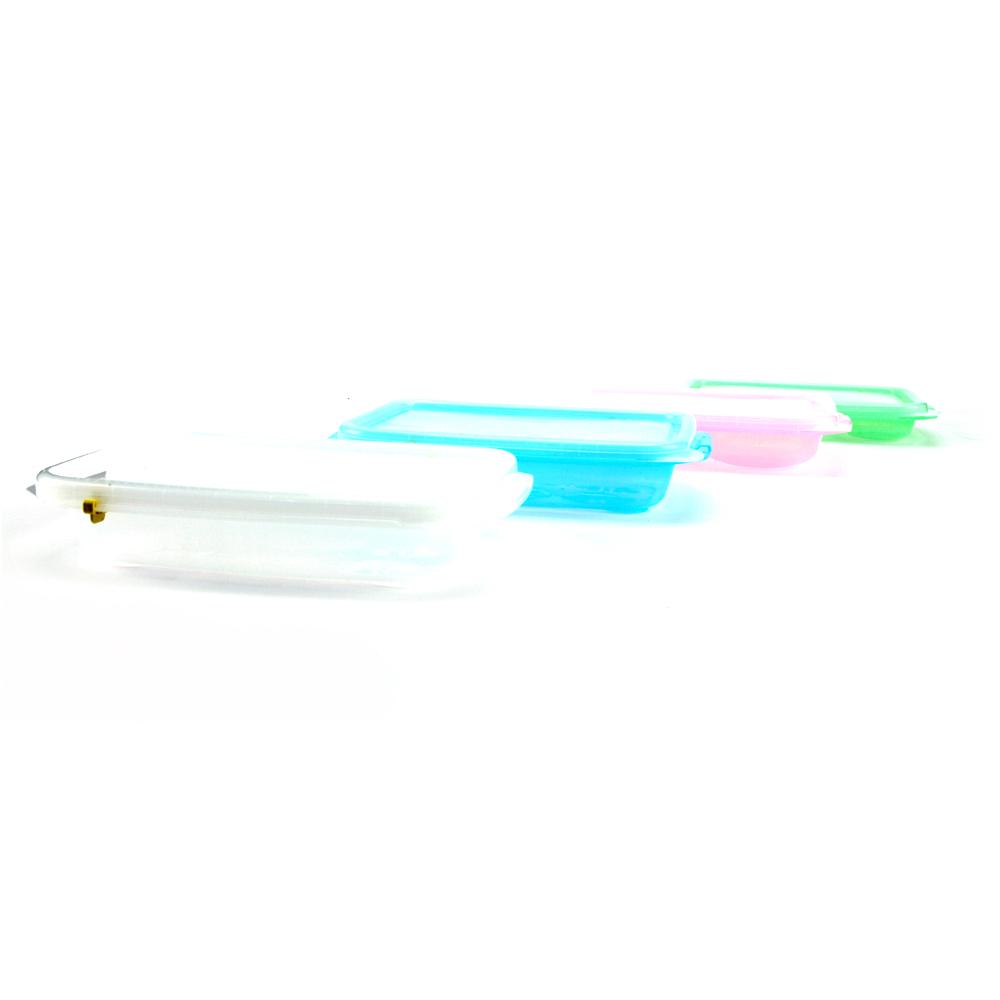 RRe plus Pink, Blue, Green, White 3 different food storage containers made in Korea