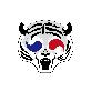 full image Trendy and comfortable, semi-permanent and water-proof Korea tiger mask 'Aeta' for entertainment