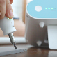 detail image3 Ultrasonic cutter, 40,000 vibrations per second WONDERCUTTER S(Dark Grey,  Light Blue) made in Kroea