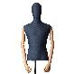 detail image1 BONES Male Torso Mannequin Stand