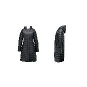 MRD Eco-friendly Hyper DWR Quilted Lightweight Slimfit Long Goose Down Coat w/detachable Hood