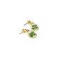 detail image2 Resin Craft Earring with Four Leaf Clover Dangle Real Lucky Clover Ear Rings - Water Drop Type