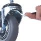 detail image2 3inch Heavy Duty Caster, All Swivel 1/2-13UNC1 Stem Caster with Side Locking and Rubber Plastic