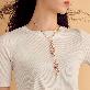 detail image1 Silver embroidery crafted Scarf Necklaces : K17
