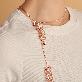 detail image4 Silver embroidery crafted Scarf Necklaces : K17