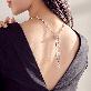 detail image3 Silver embroidery crafted Scarf Necklaces : K369