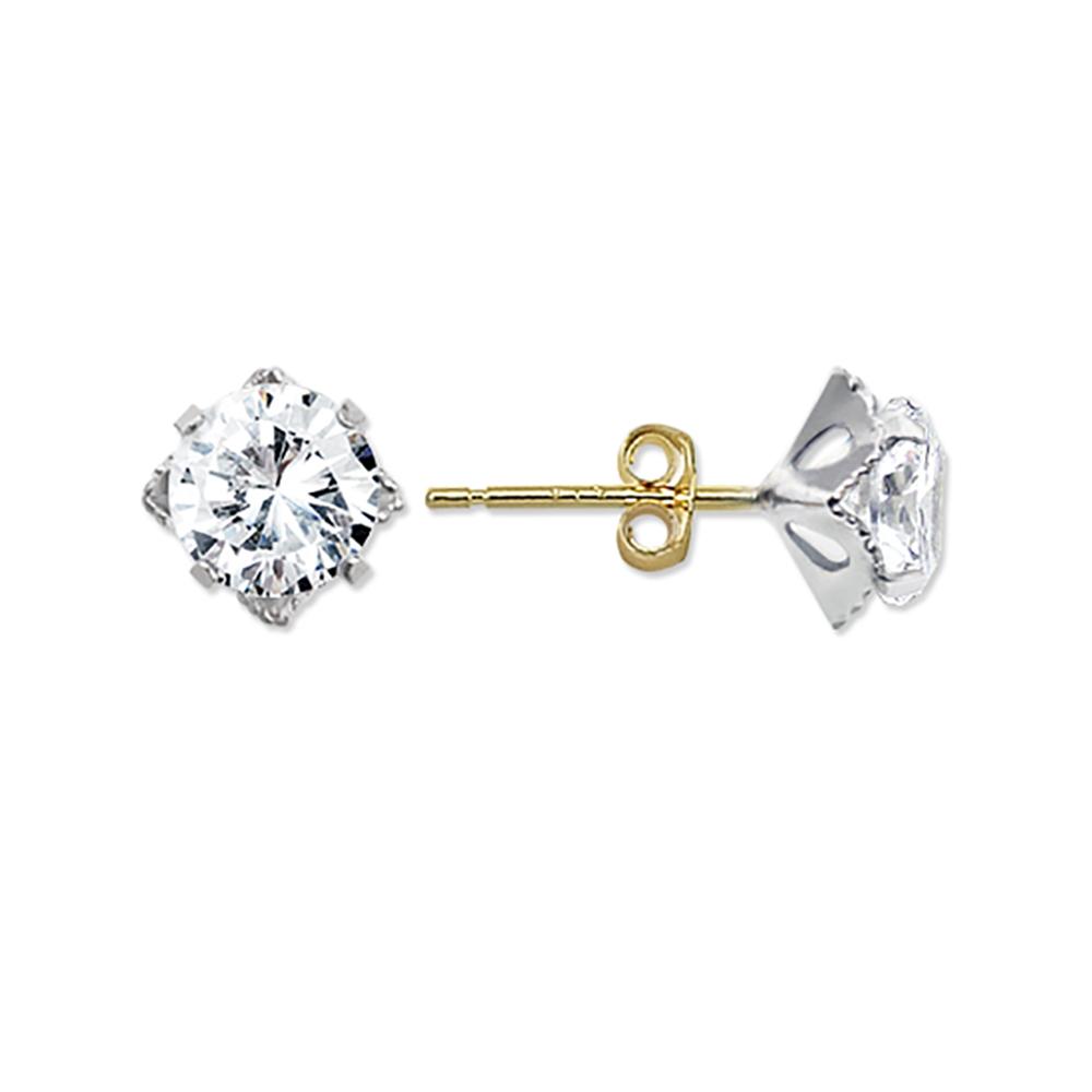 14K Gold Marblepin Earrings w371Yellow Gold