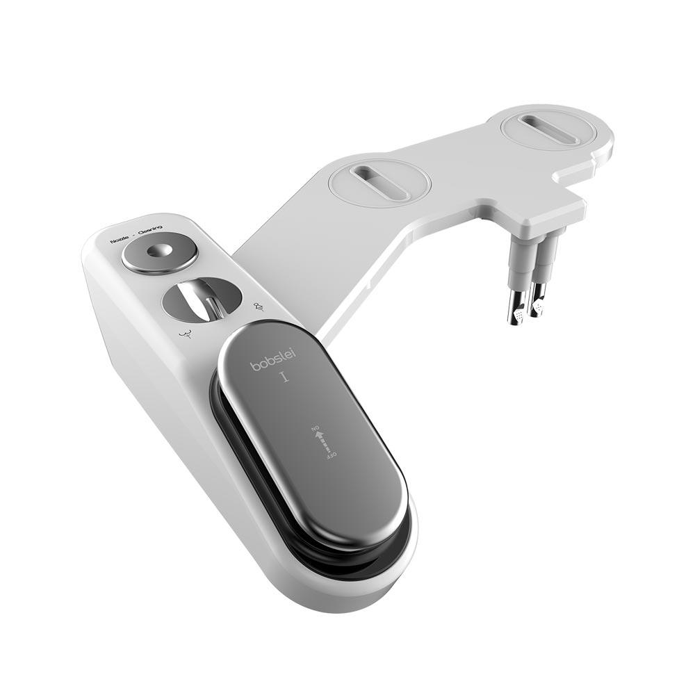 Bobslei Non-Electric Bidet II Chrome Nozzle / Hot & Cold Water Water Spray