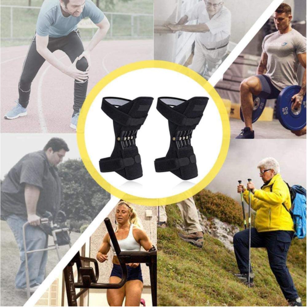 DODAM Non-Slip knee booster Powerful Rebound Spring Force Power knee stabilizer pads