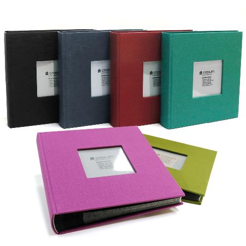 Fabric Frame Cover Photo Album 1UP, 5x7 50 Pockets (Wine burgundy)