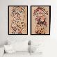 detail image3 Korean Folk Art Frameless Art Print, minhwa drawing Korean art poster for home deco_'Chaekgeorido'