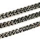 full image 2 Tone Stainless Steel Curb Chain 1140SF Men's Jewelry Necklaces & Pendants