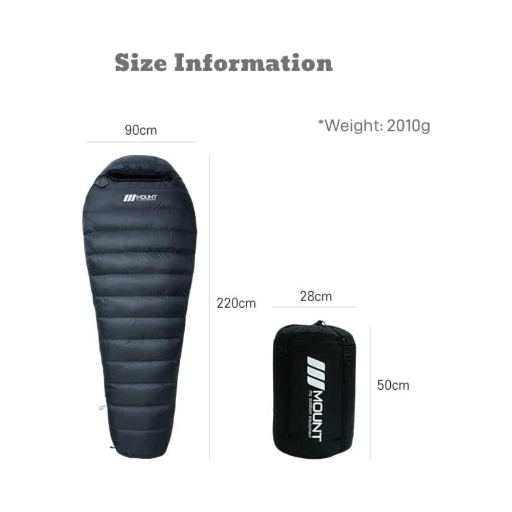 Mount Outdoor Winter Sleeping Bag Polaris1500 (Goose Down) | Camping, Tracking, Fishing