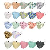 POSH KF94 MASK 10 pieces (ADULT) A Classic Blue Green Argyle