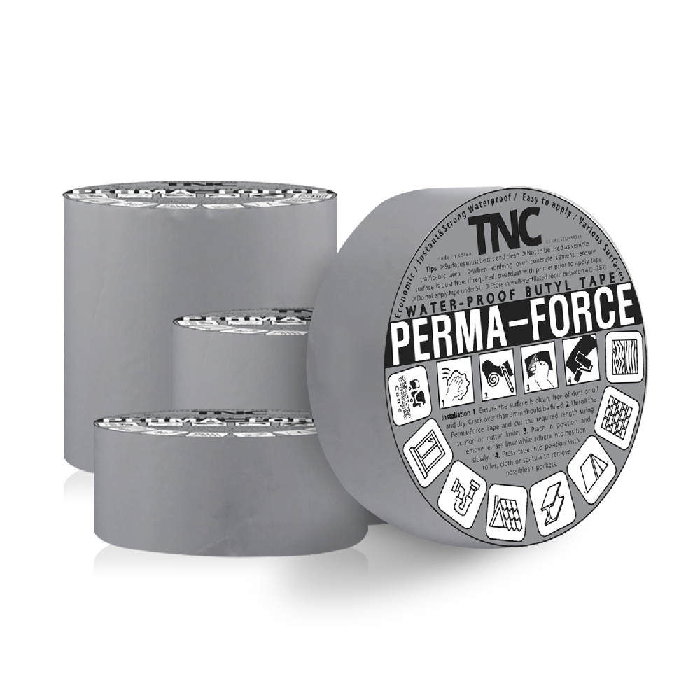 Butyl waterproof tape 5 cm  - silver