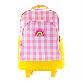 detail image1 oddbi Happy Check LED Trolley Bag - gray