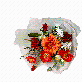 detail image2 Artificial Poppy Bouquet  (Coral Sunset)