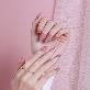 detail image1 Semi-curing Gel Nail Sticker - Love Rosy
