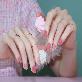 detail image3 Semi-curing Gel Nail Sticker - Twinkle Coral