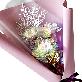 detail image2 Hologram Mini Flower Bouquet Snowflake Flower LED (Three roses)  Indie Purple