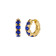 detail image1 Round Volume Sapphire Earrings ( S925 )