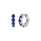 full image Round Volume Sapphire Earrings ( S925 )