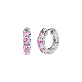 full image Round Volume Pink Earrings ( S925 )