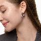 detail image3 Solar Circle Sapphire Earrings ( S925 )
