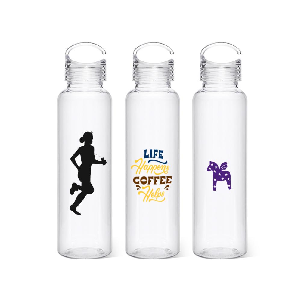 New Bio Ecozen Plastic Water Bottle with half handle lid OEM made in Korea - 500ml