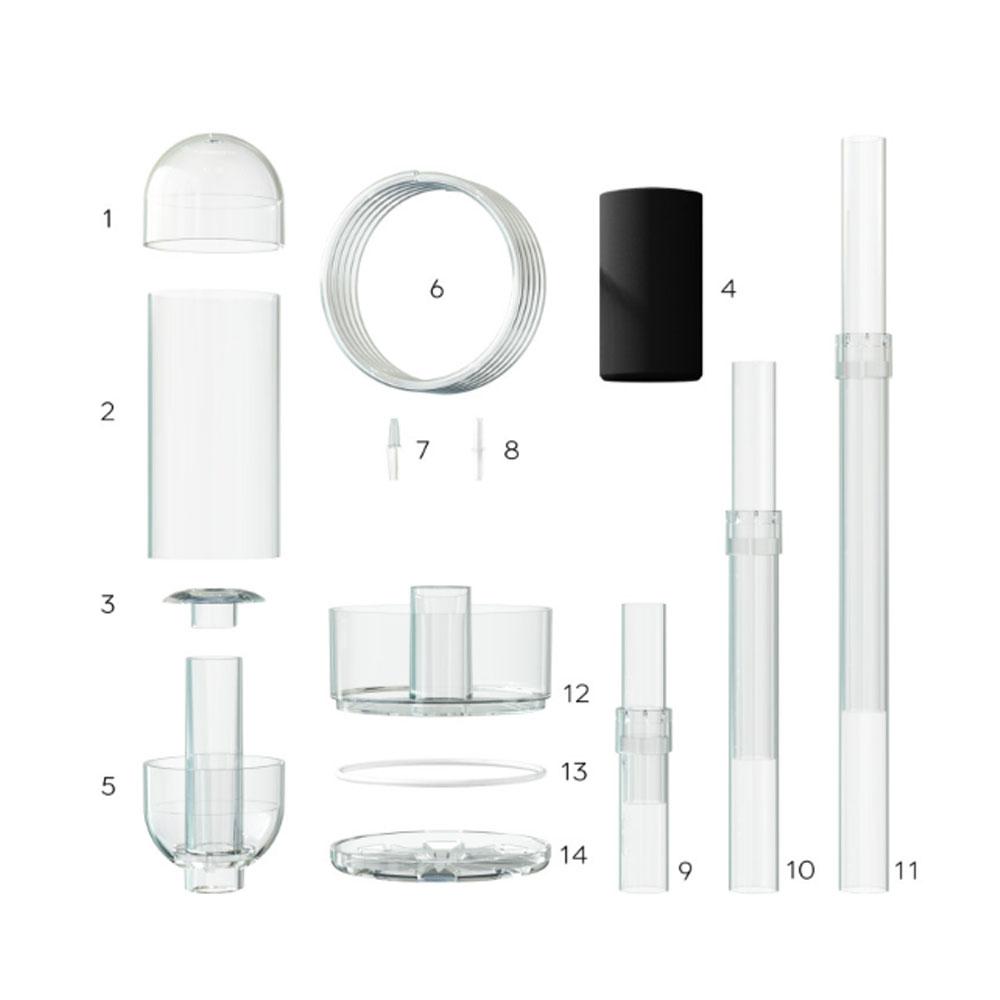 iruzio aquarium cleaner 2in1 L set Aquarium Cleaner Fishbowl House Plum Plum Filter Pipe Set