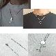 detail image2 Shining People Funny Metal Neclace (1EA) - Titanium Steel, Cute Pendant, Frindship Jewelry, Minimal