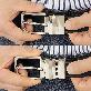 detail image2 LineFit Men's Belt_Casual Dress Classic Jean Adjustable Automatic Stretch Buckle T01 Nickel (Sizes 2