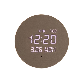 full image Full Moon Backlight Nightlight LED Wall Clock