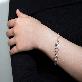detail image3 2 Patterned Round Silver Bracelet (Dia-cut/Mint-patterned)