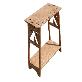 detail image2 leeo wood shelf walnut color 500*250*500