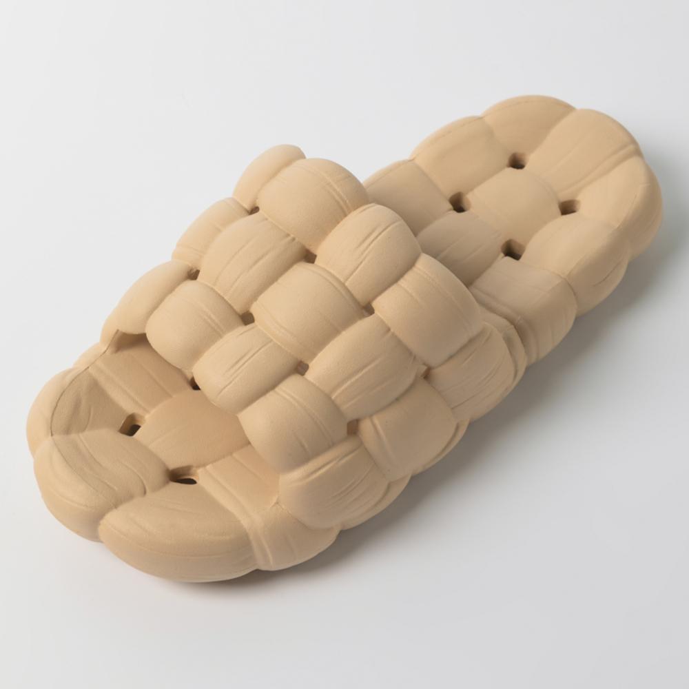 [YourHome] Quilted Bathroom Slippers for Men & Women & Couple, 2 colors (Charcoal Grey, Beige)