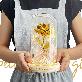 detail image3 LED Gold Rose Glass Dome Mood Lamp Colorful Rose