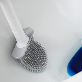 detail image2 Lily Light Cheap Silicone Bathroom Brush Toilet Cleaner With Holder