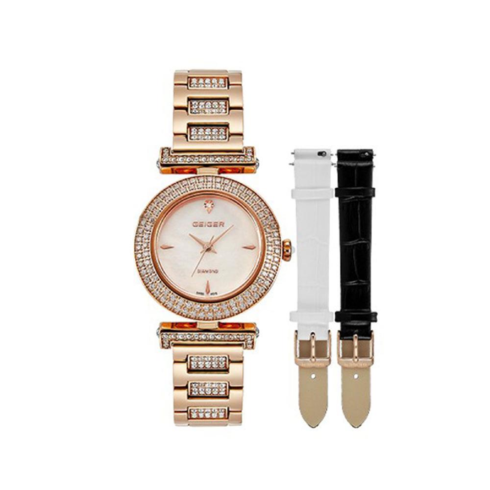 Geiger GE1246 Natural Malachite Mesh Watch