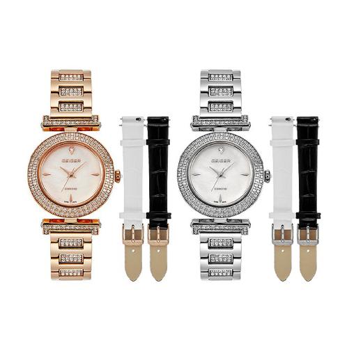 Geiger GE1246 Natural Malachite Mesh Watch
