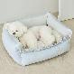 detail image1 MOONGMING Bumper Cushion for Pets, Cotton Linen, Safety Test Completed, Comfortable Cushion for Dogs