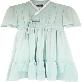 full image LEESLE Ylang Summer Chiffon Short Sleeves Women Hanbok Long Dress